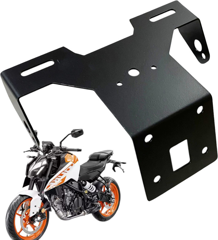 Dhe Best Bike Fender Eliminator Stand Holder / Tail Tidy Holder Black For KTM 250 Duke Bike Number Plate(Iron 5 cm x 15 cm)