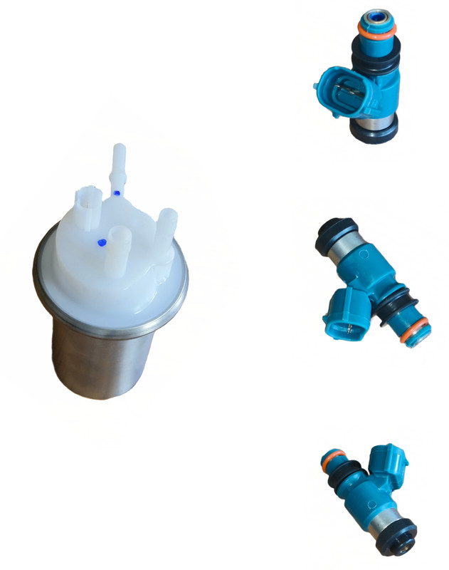 ROYAL Combo Set of Fuel Pump Assembly and Fuel Injector of Karizma ZMR Inline Oil Filter