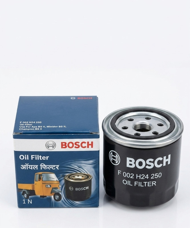BOSCH F 002 H24 250 Spin-on Oil Filter for Piaggio Ape, Minidor, Champion (BS II) F 002 H24 250 Spin-on Oil Filter