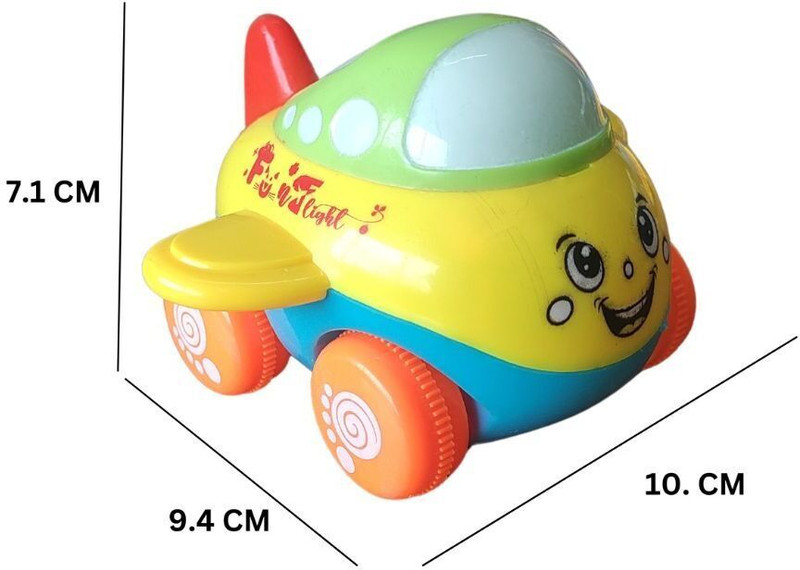 toysprout Unbreakable Airplane Diecast Toy Set (3 pcs)(multicoloure, multicoloure, Pack of: 3)