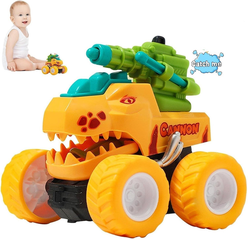 ASFunClub Dinosaur Toys Monster Truck Toys for Kid Crawling Toy for Boys Friction Car Toys(Multicolor, Pack of: 1)