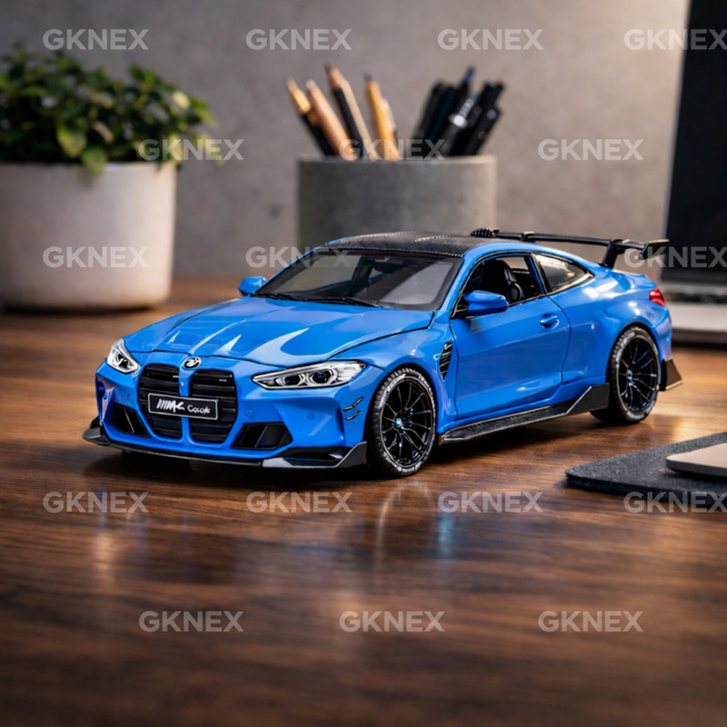 GKNEX bmw Realistic Design Metal 1:32 M4 Toy Car Diecast With Openable Doors(Multicolor)