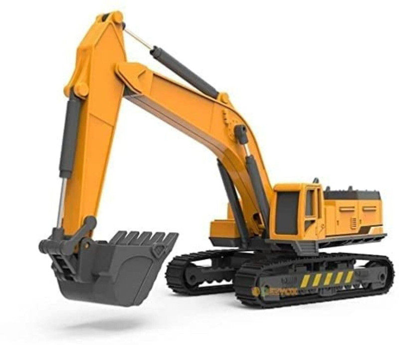 deoxy Exclusive Collection of Construction Toys Unbreakable Toys Excavator Toys Vehicles for Kids Trucks Toys Play Set JCB Toys Building Vehicles Set Toys for Kids 3-14 Years(Yellow, Black, Pack of: 1)