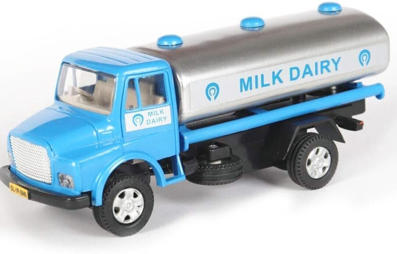 viaan world Centy Milk Dairy Tanker ( Mother Dairy ) Truck Tanker Toy For Kids.(Blue, Pack of: 1)