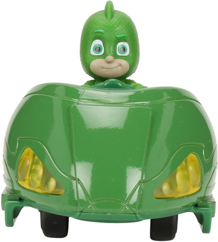 Pj Masks Diecast Mission Racer Gekko Action Figure Toy Playset for Kids with Light and Sound Effect(Green, Pack of: 1)