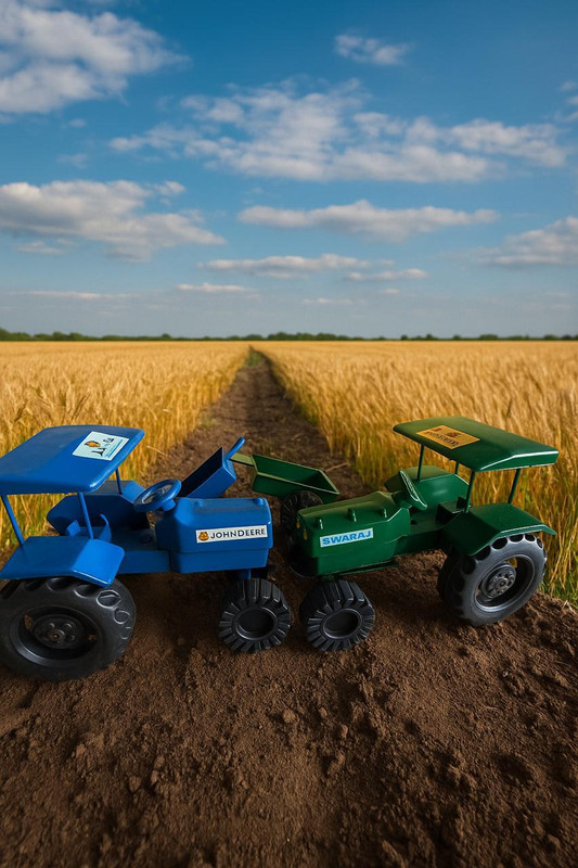 CraftedRoots TRACTOR TROLLEY Toys For Kids(Multicolor, Pack of: 1)