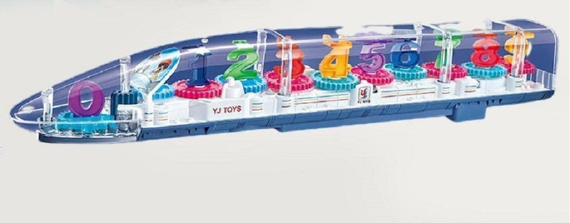 NIYAMAT Transparent Concept Long Train Toy for Kids(Multicolor, Pack of: 1)