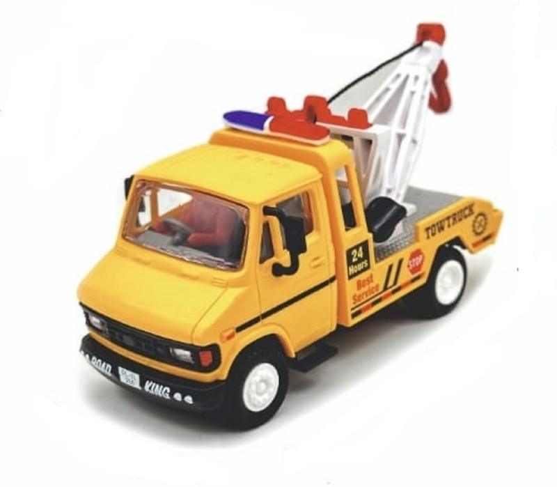 Sheel Tow Truck Pull Back Toy Cars Miniature Carrier Truck Toy for Boys and Girls(Multicolor, Pack of: 1)