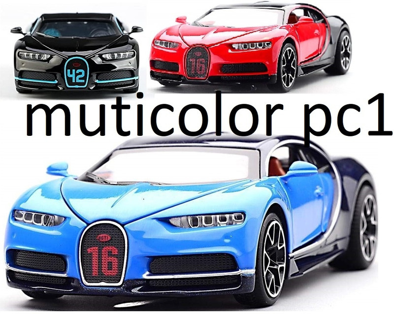 Galactic 1:32 Scale Bugatti Chi iron Die cast Alloy Metal Luxury Car Model Pull Back Car for Children Toys (5 Design Available 1 Design Sending) Pc of 1(Multicolor, Pack of: 1)