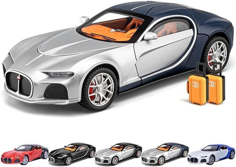 Devdhan 1:24 Bugatti Atlantic Alloy Die Cast Cars with Sound & Light, Pullback Toy(Multicolor, Pack of: 1)
