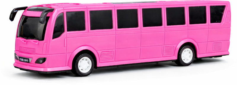 HEYKAM Big Toy Bus for Kids 3+ Years Pink 29 cm Plastic Bus Toy Birthday Gift(Green, Pack of: 1)