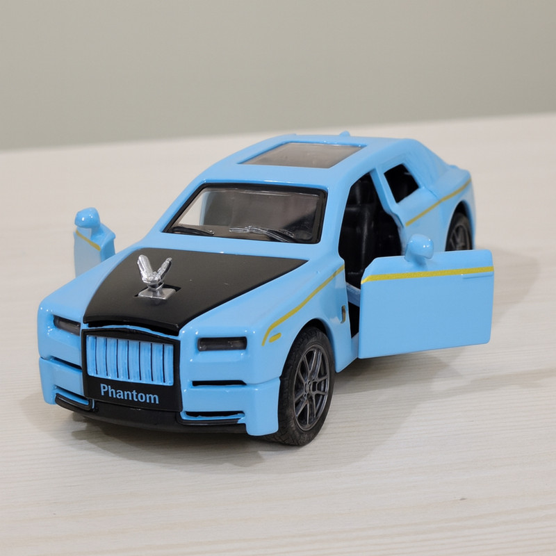 Nilika Enterprises 12cm Diecast metal Toy Car with Lights, Music, Openable Doors & Pullback Action(Blue, Pack of: 1)