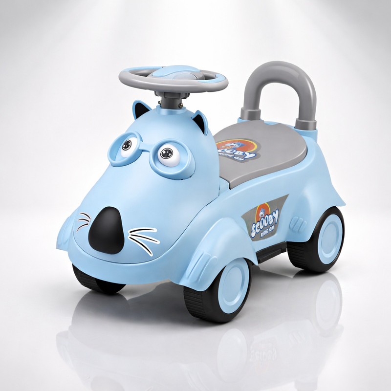SPEEDFOX kids ride on car for kids for 2-6 years Baby Ride On Toy Car with Push Handle | Cartoon Kids Walker Car |kids scooter Tricycle(Pink)