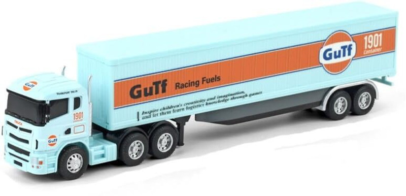 kitmeer Truck Toy Car Transport Container Lorry Vehicle Pull Back Toy Boys(SKY-BLUE, Pack of: 1)
