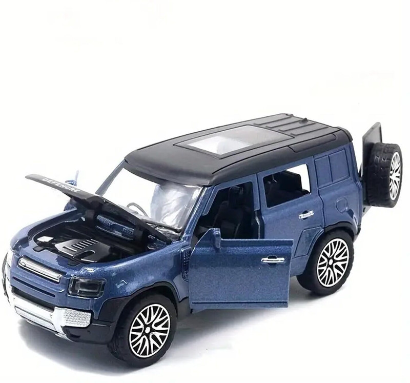 Aganta Land Rover Defender Simulation Metal Car - Realistic Openable Doors and Dynamic(muti, Pack of: 1)