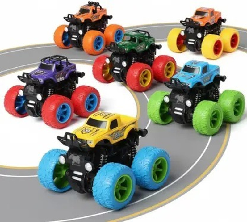 RRR collection Friction Powered Monster Truck Toy Car with Big Wheels for Kids(Multicolor, Pack of: 1)