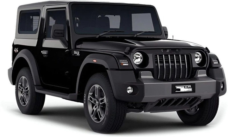 AVYA GLOBAL Die-Cast Metal Thar Toy Car with Openable Doors | Pull Back Action Kids Toy(Black, Random Color, Pack of: 1)