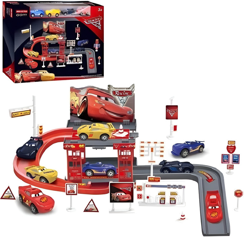 TOYRENTTO Kids Racing Track Toy Set 29pcs Car Playset with Mini Cars Age 3+(Multicolor, Pack of: 1)