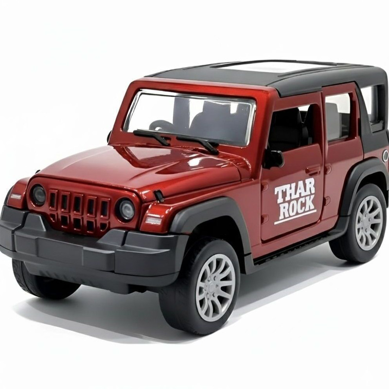 kidcraze Thar roxx metal car for kids Openable door & pull back(Red, Pack of: 1)