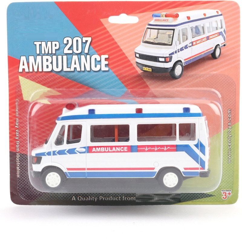 zokato Ambulance Openable tail gate Detachable Stretcher (White, Pack of: 1)(White, Pack of: 1)