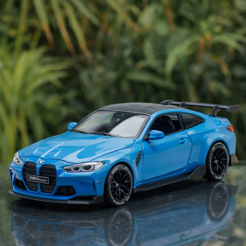 GKNEX s BMW M4 1:32 Alloy Diecast Car Toy with Lights, Sound & Pull Back Action(Black, Blue, Red, Pack of: 1)