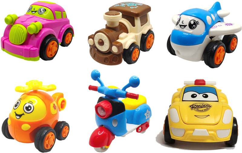 ZONEPIA Unbreakble Friction Powered Toy Set(SET15, Pack of: 6)