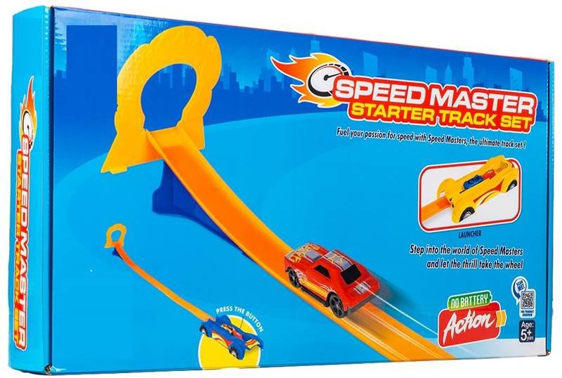 zokato peed Master Starter Track Toys Set Launch & Go Car Racing Set with 2 Cars(Multicolor, Pack of: 1)