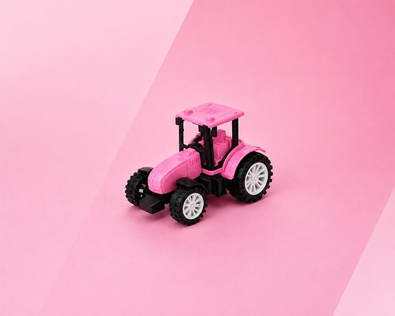 suaja mini kids plastic tractor toy(1 pic)(Pink, read, Green, Yellow, Pack of: 1)