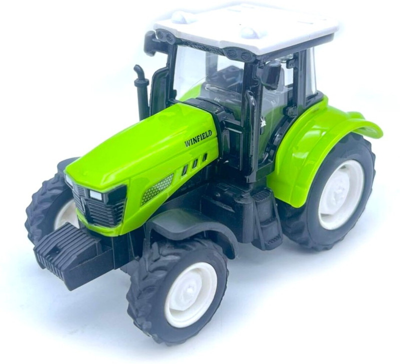 SABIRAT Winfield Tractor Toy, Friction Powered, Vibrant Body Graphics, No Sharp Edges(Green, Pack of: 1)