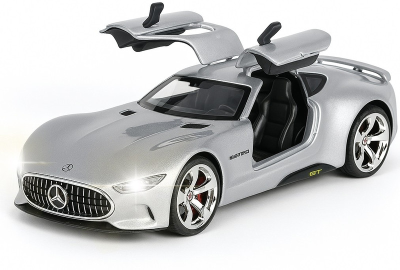 Ignite Mercedes AMG Vision GT Diecast Car 1:32 Scale Metal Toy Light Music for Kids(Multicolor, Pack of: 1)