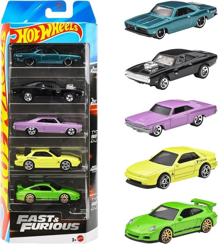 HOT WHEELS 2025 Fast & Furious Pack of 5 Multi - Color(Multicolor, Pack of: 1) - 26% off at DetectaDeal