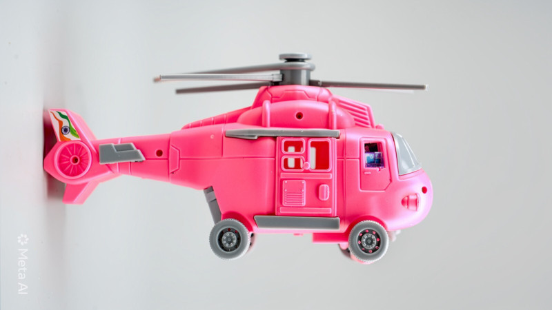 Texme Super Wings Helicopter Airplane Toy for Kids (Pink)(Pink, Pack of: 1)