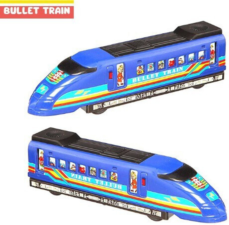 WooZee NEW_BULLET TRAIN Pull Back Train, ABS Plastic_179(Blue, Pack of: 1)
