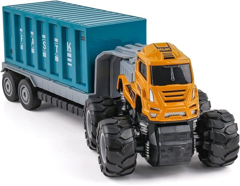 FunBlast Container Truck Toy for Kids – Large Transport Lorry with Light & Sound, Realist(Multicolor)