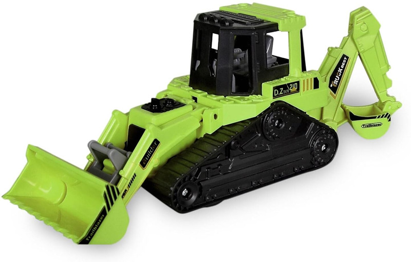 AADHVYA Construction Realistic 2 in 1 Excavator Bulldozer Truck, Construction Toys(Multicolor, Pack of: 1)