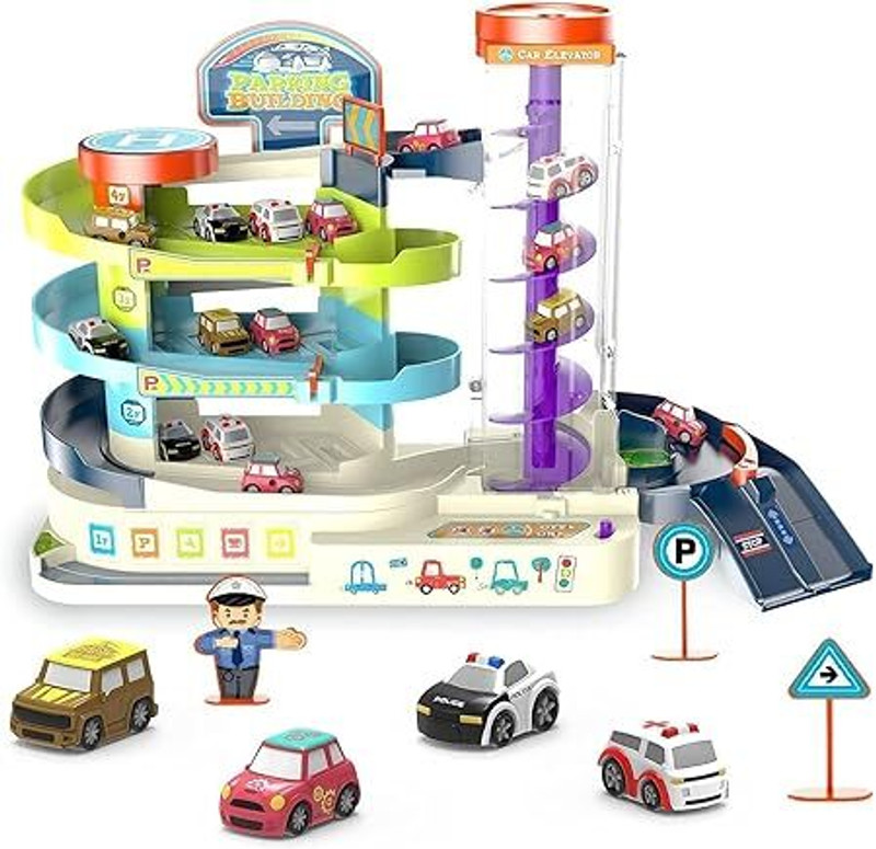 SHARNGA Car Race Tracks for Boys Car Adventure Toys Preschool Educational Toy(Multicolor, Pack of: 1)