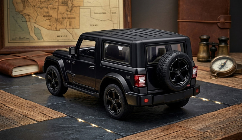 The ToyzKart premium Black Off-Road Die-Cast SUV Toy with Pull Back Action | Metal Body(Black, Pack of: 1)