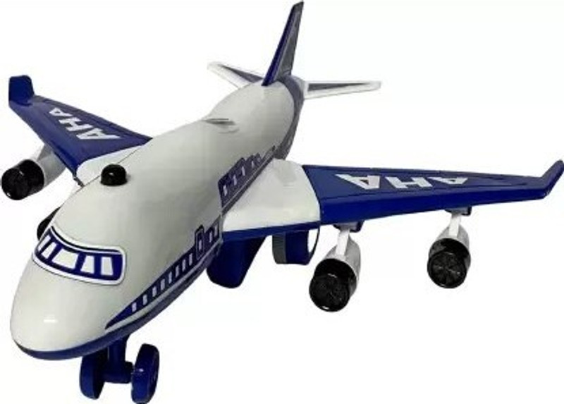 Prapti Mart Aeroplane Hindal Friction Powered GO Crawling kids Toy Quality Plastic Airplane(Multicolor, Pack of: 1)
