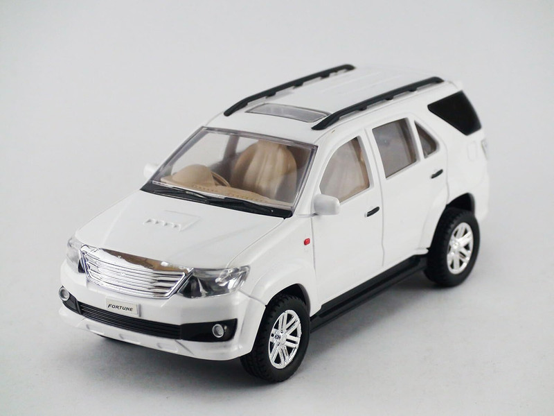 Play Haven Fortuner Pull Back Car, 1 Pull Back Car, Assorted Colour(White, Multicolor, Pack of: 1)