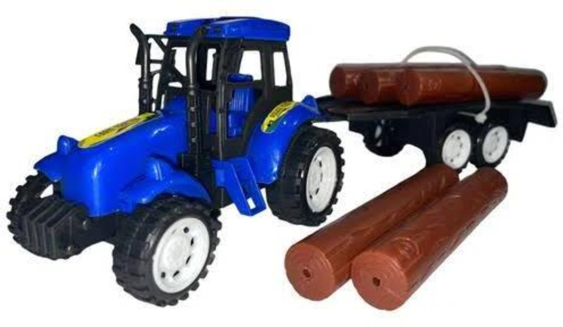 CSPARK BAND Push And Go Run Wood Loading Tractor Trolley For Kids(multicolour pack of 1)(Multicolor, Pack of: 1)