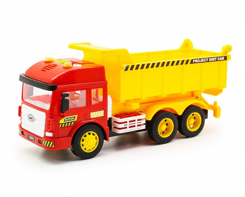 deoxy City Truck Toy for Kids, Friction Power Light & Sound Toy for 3+ Years(Red, Pack of: 1)