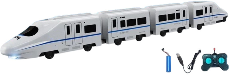 Skstore Train Battery Operated Remote Control City Train High-speed Rail(Multicolor)