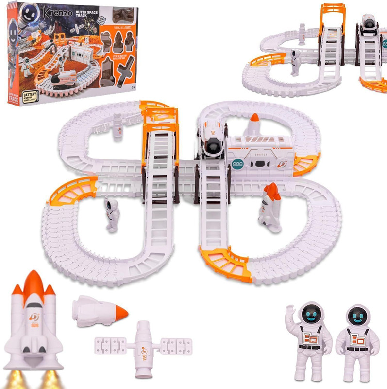 Toyify Kids Space Track set(Orange, White)