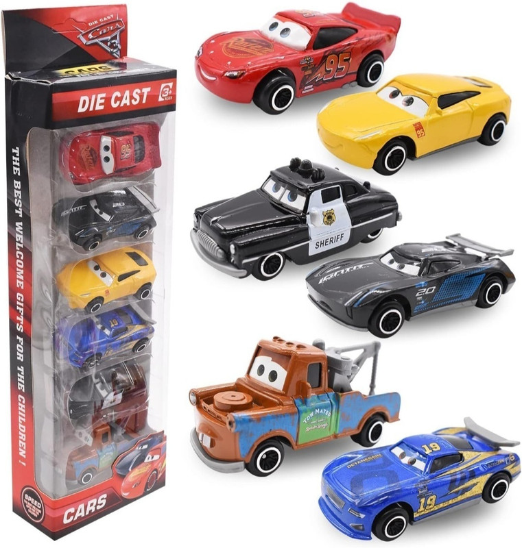 Mira Farmcraft Metal Die Cast Mini Derby Racers Series Metal Movie Vehicle Cars for Competition(Multicolor, Pack of: 6)