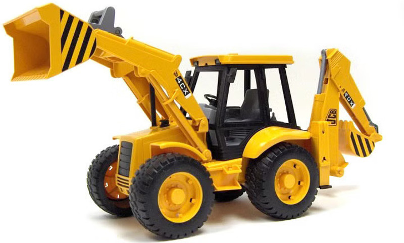 deoxy Fully-Functional Back-hole Loader with Tread Tires(Yellow, Pack of: 1)