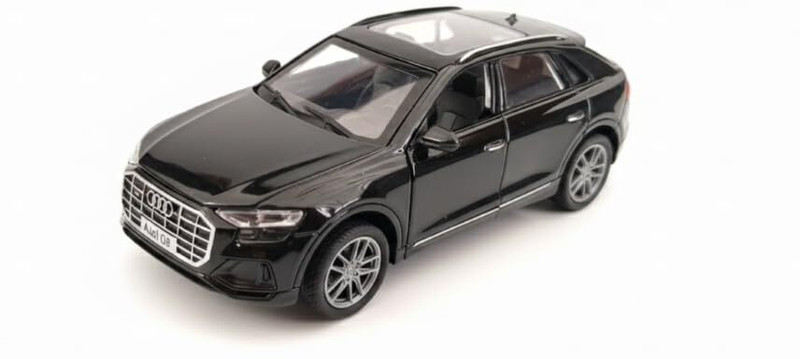 Anuja Enterprises Audi Q8 DieCast Metal Toy Car Model with Openable Doors, Light & Music(Black, Pack of: 1)