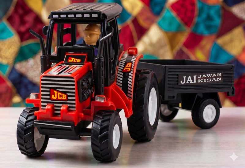Ragiluxe Farm Tractor Toy with Trolley Trailer Educational Toy Vehicle For Kids(Multicolor, Pack of: 1)