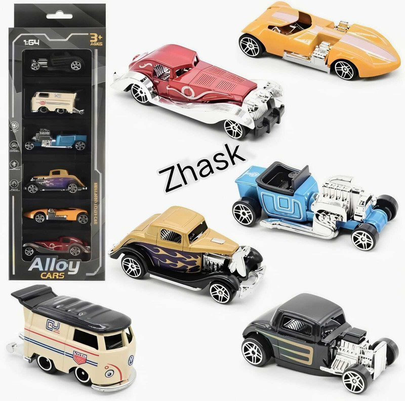 ZHASK All New Unbreakable 6 Piece Mini Metal Die Cast Play Set Car Toy(Multicolor, Pack of: 1)