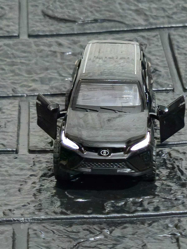 Tinywonders Toyota Fortuner Die-Cast Pull Back Car Sturdy Metal Model Toy Vehicle for Kids01(Multicolor, Pack of: 1)