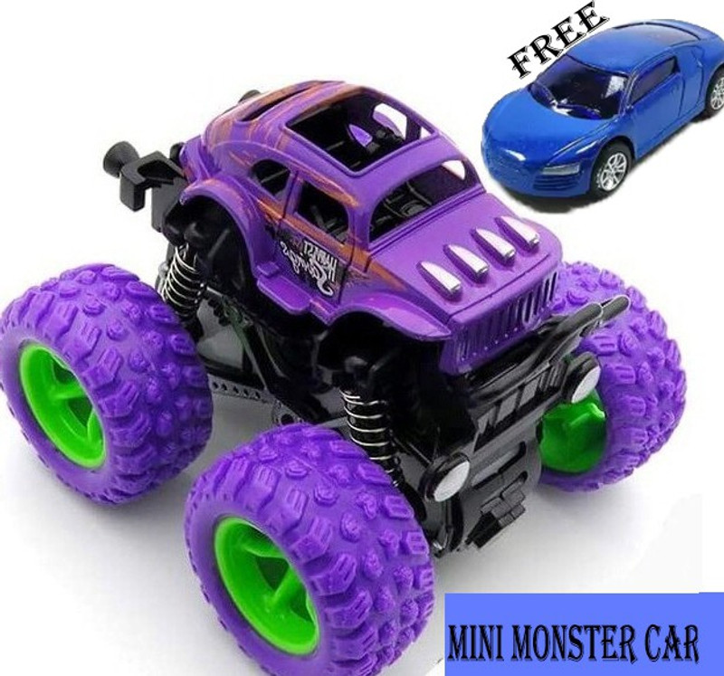ARVANA Latest BABY Monster Truck Cars Push and Go Toy Truck Friction Powered Cars(Purple, Pack of: 1)